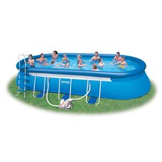 Бассейн надувной на опорах EASY Oval Frame Pools Intex IN 54496