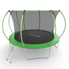 EVO JUMP Internal 12ft (Green) Батут с внутренней сеткой и лестницей, диаметр 12ft (зеленый)