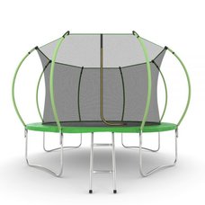 EVO JUMP Internal 12ft (Green) Батут с внутренней сеткой и лестницей, диаметр 12ft (зеленый)