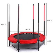 EVO JUMP 4,5ft (140 см) Батут с внутренней сеткой, диаметр 4,5ft (140см) + нижняя сеть