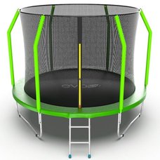 EVO JUMP Cosmo 10ft (Green) Батут с внутренней сеткой и лестницей, диаметр 10ft (зеленый)