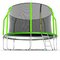 EVO JUMP Cosmo 12ft (Green) Батут с внутренней сеткой и лестницей, диаметр 12ft (зеленый)