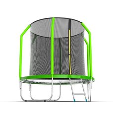 EVO JUMP Cosmo 8ft (Green) Батут с внутренней сеткой и лестницей, диаметр 8ft (зеленый)