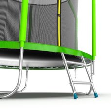 EVO JUMP Cosmo 8ft (Green) Батут с внутренней сеткой и лестницей, диаметр 8ft (зеленый)