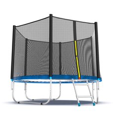 EVO JUMP External 8ft (Blue) + Lower net. Батут с внешней сеткой и лестницей, диаметр 8ft (синий) + нижняя сеть