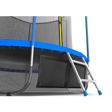 EVO JUMP Internal 6ft (Sky). Батут с внутренней сеткой и лестницей, диаметр 6ft (синий) + нижняя сеть