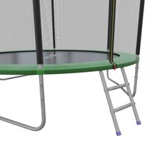 EVO JUMP External 10ft (Green) Батут СКЛАДНОЙ с внешней сеткой и лестницей, диаметр 10ft (зеленый)