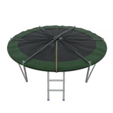 EVO JUMP External 10ft (Green) Батут СКЛАДНОЙ с внешней сеткой и лестницей, диаметр 10ft (зеленый)