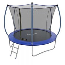 EVO JUMP Internal 8ft (Blue) Батут СКЛАДНОЙ с внутренней сеткой и лестницей, диаметр 8ft (синий)